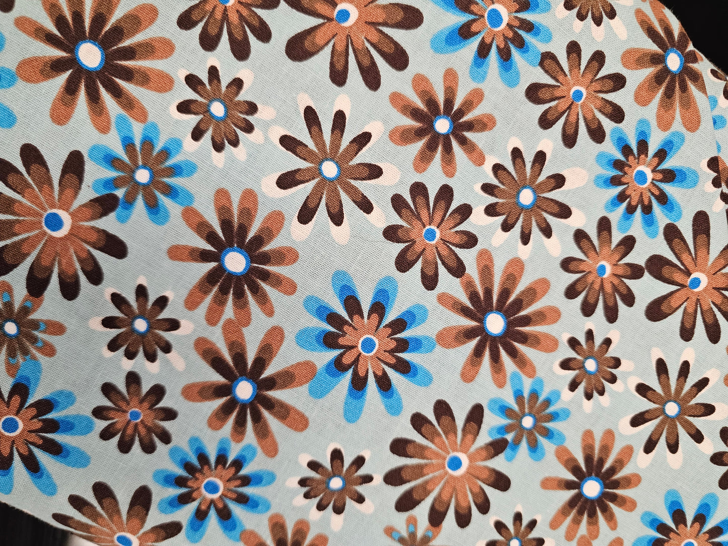Brown and Blue Flower Sprays