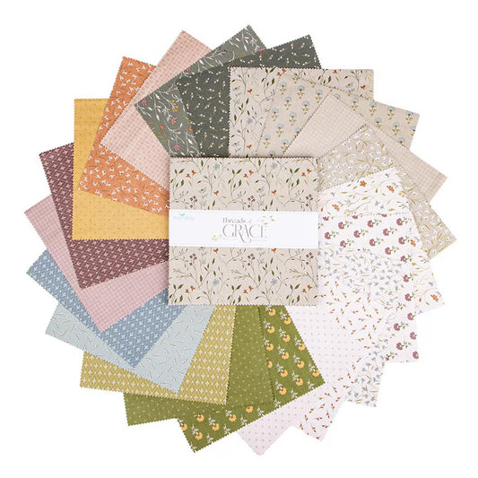 X2026 Riley Blake Designs Threads of Grace 10" Stacker 42 pieces