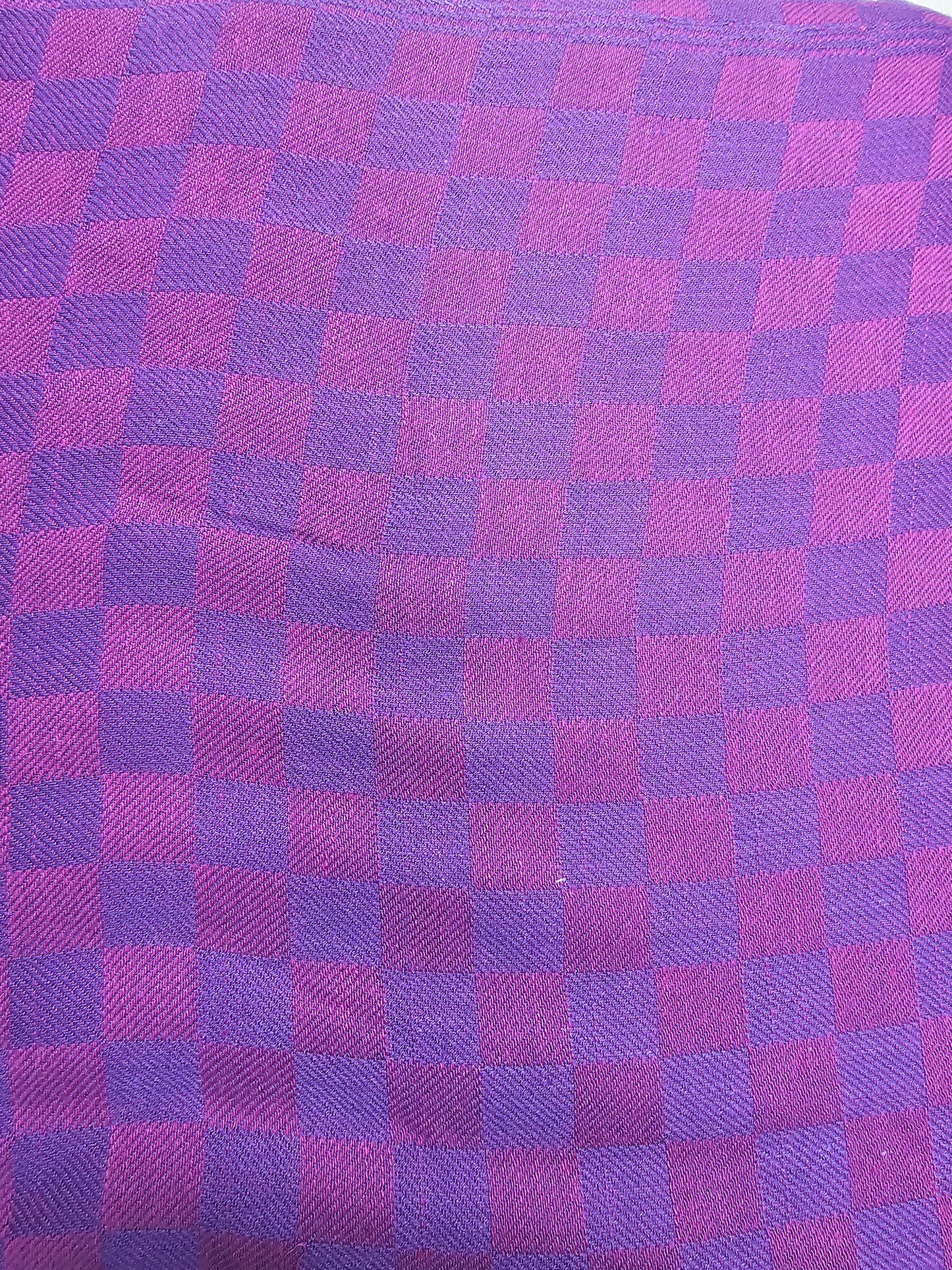 8123 Entwine by Giucy Giuce for Andover Fabrics Checkers Purple 43852