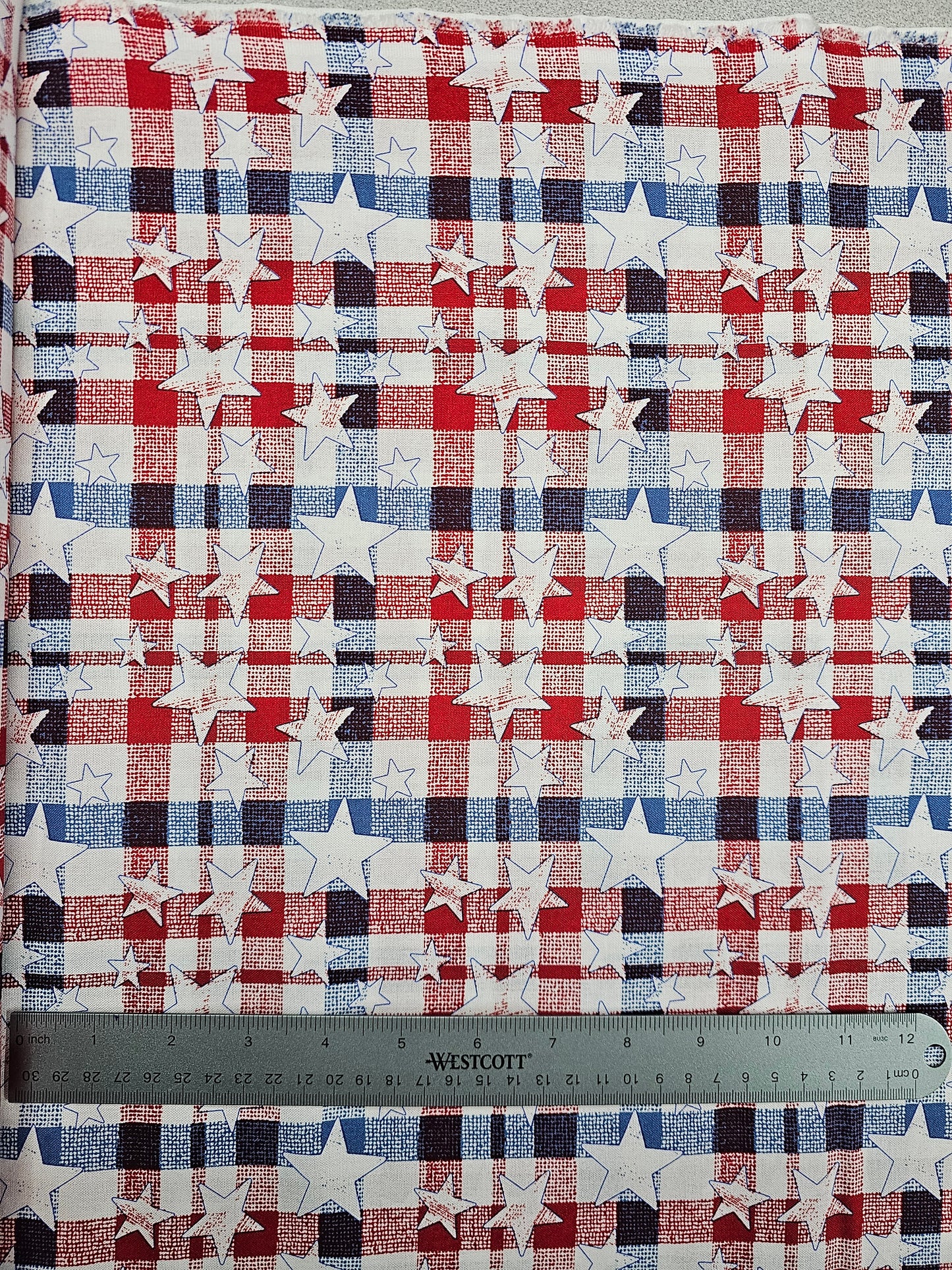 1071 Patriotic Plaid With Stars