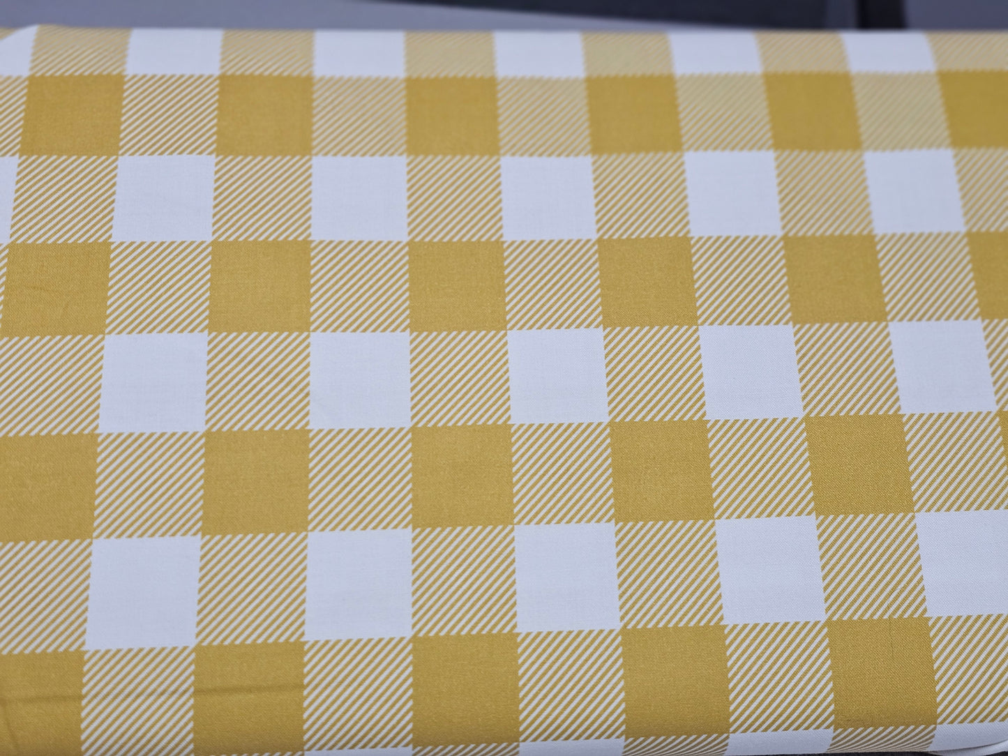 8734 Paintbrush Studios Fabrics Buffalo Check 120-22049 Dijon Mustard