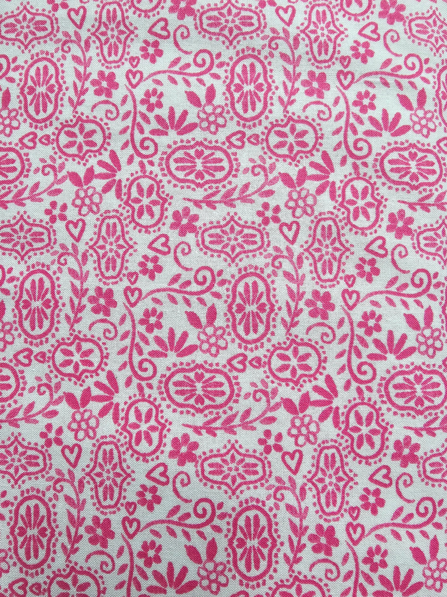 9380 Fabric Editions, Inc Pink and White Floral
