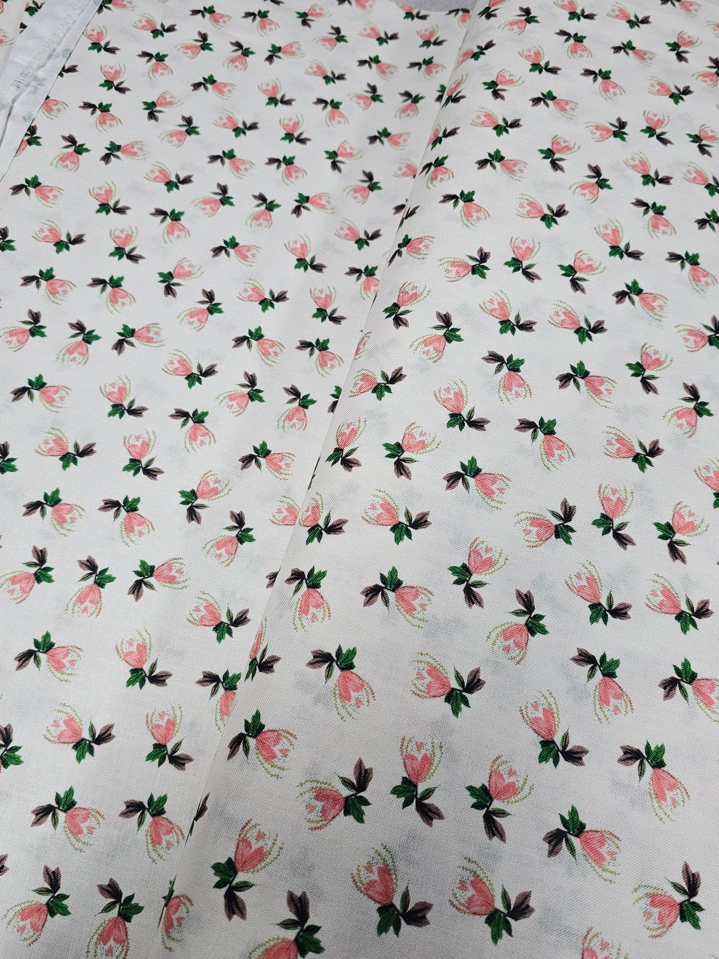 1620 Benartex Designer Fabrics Be The Light Whimsical Floral Light Rose and Cream 12996-01