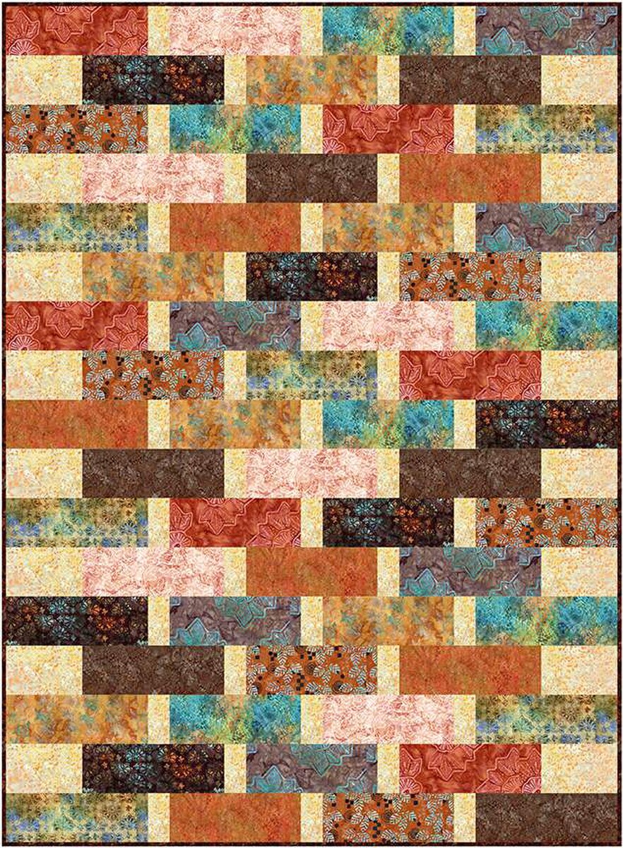 P2044 Calabash 56" x 77" Quilt Pattern by Villa Rosa Designs