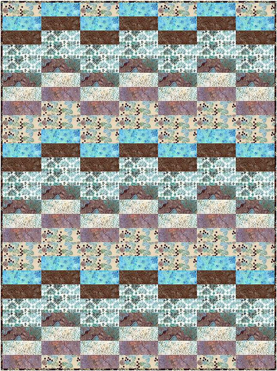 P2047 Cobblestones 63" x 78" Quilt Pattern by Villa Rosa Designs