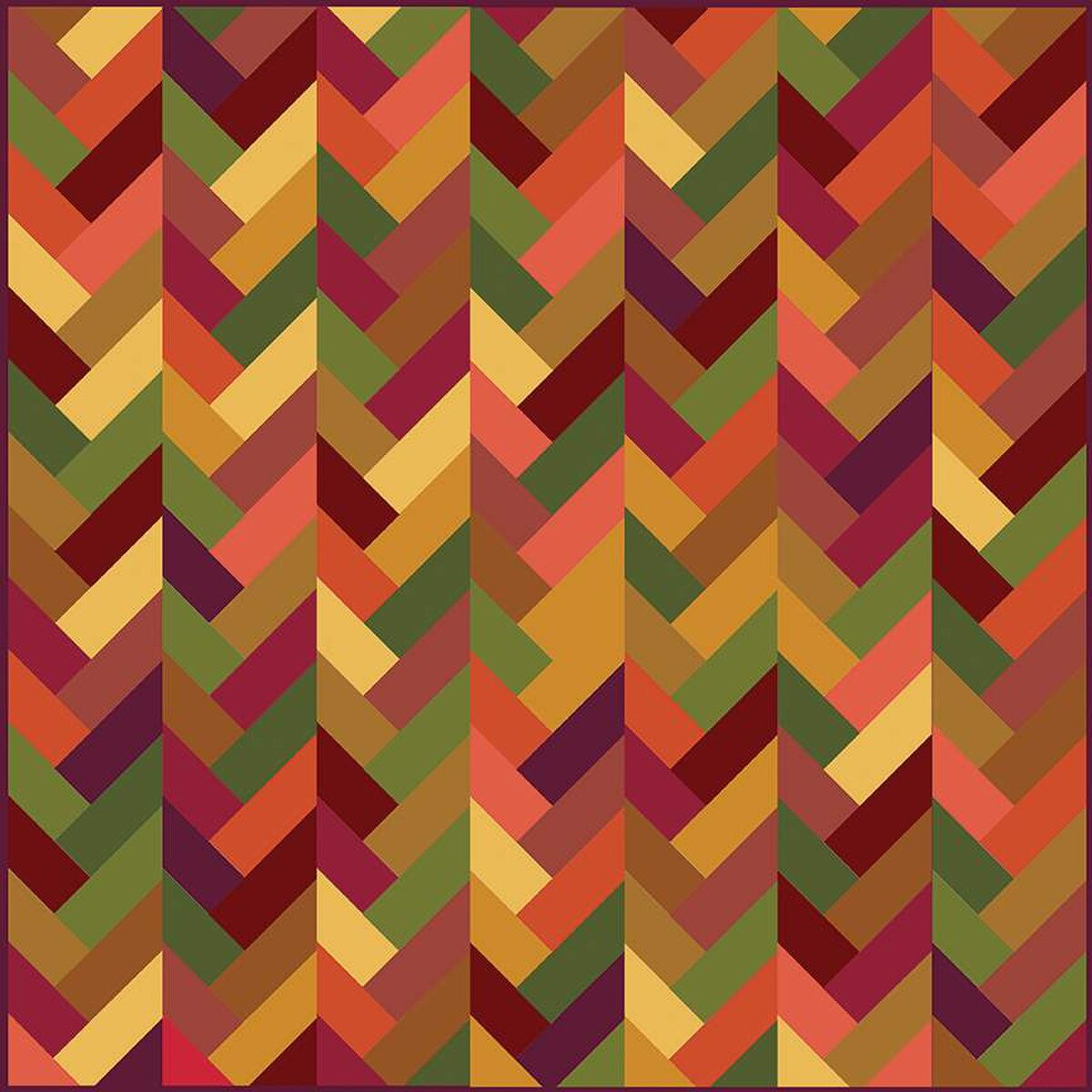 P2050 Elegant Braids 48" x 42" Quilt Pattern by Villa Rosa Designs