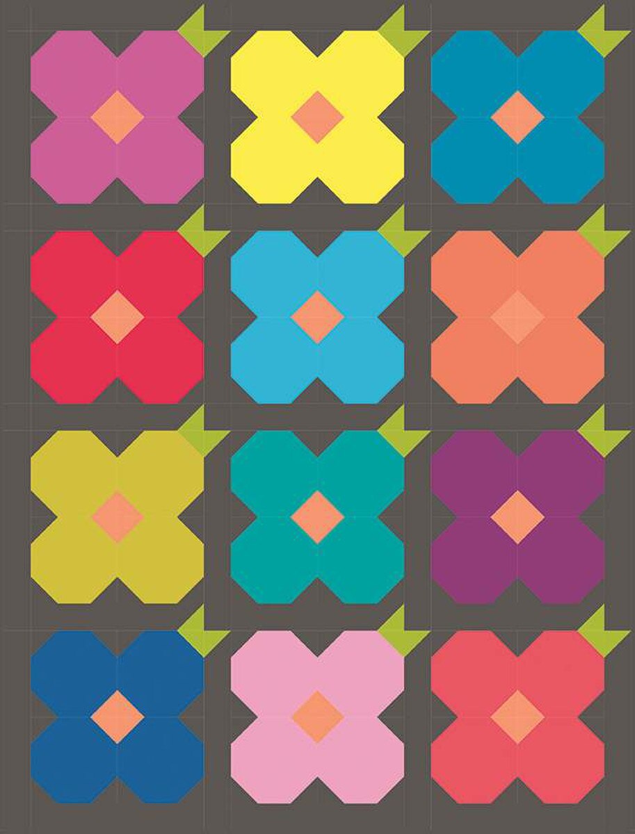 P2054 May Flowers 58" x 72" Quilt Pattern by Villa Rosa Designs