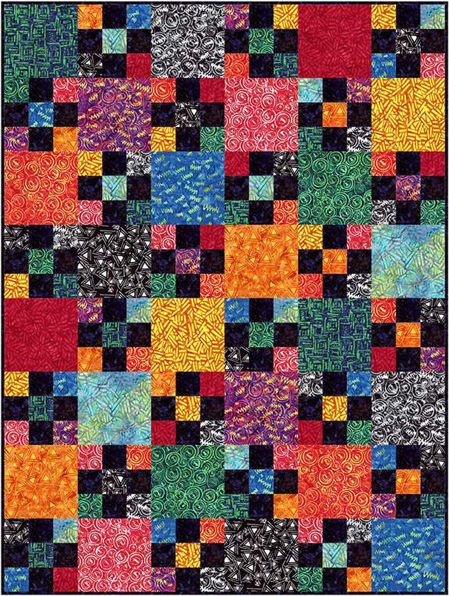 P2057 Whirlaway 54" x 72" Quilt Pattern by Villa Rosa Designs