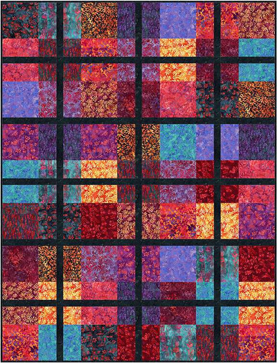 P2074 Slice & Dice 59"x78" Quilt Pattern by Villa Rosa Designs