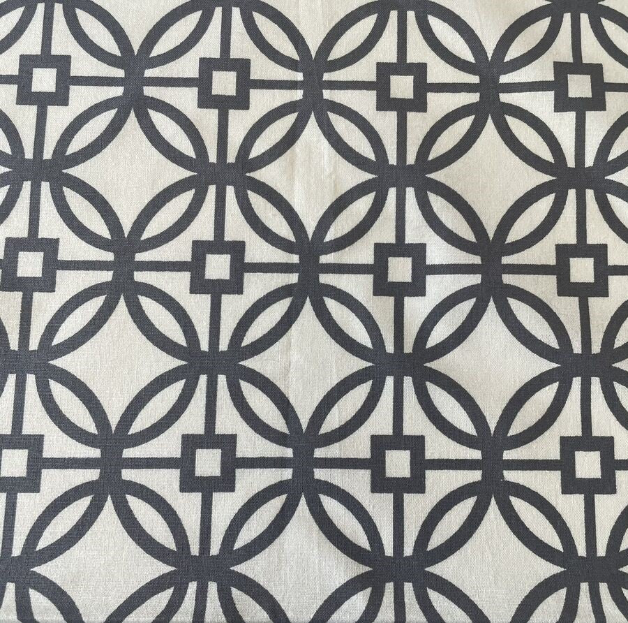 $5/yard Heirloom Trellis Gray on Cream