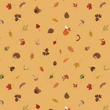 Lewis & Irene A Winter Nap Scattered Foliage & Friends Honey