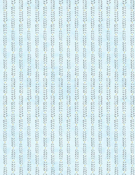 Wilmington Blue Breeze Ticking Stripe Light Blue 8951-495