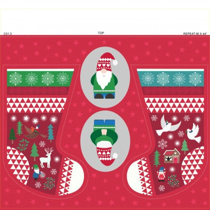 Lewis & Irene Hygge Glow GIANT Stocking Panel