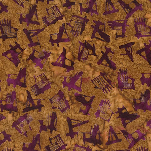 Banyan Batik Canoe Lake Tossed Chairs Sponge Toffee