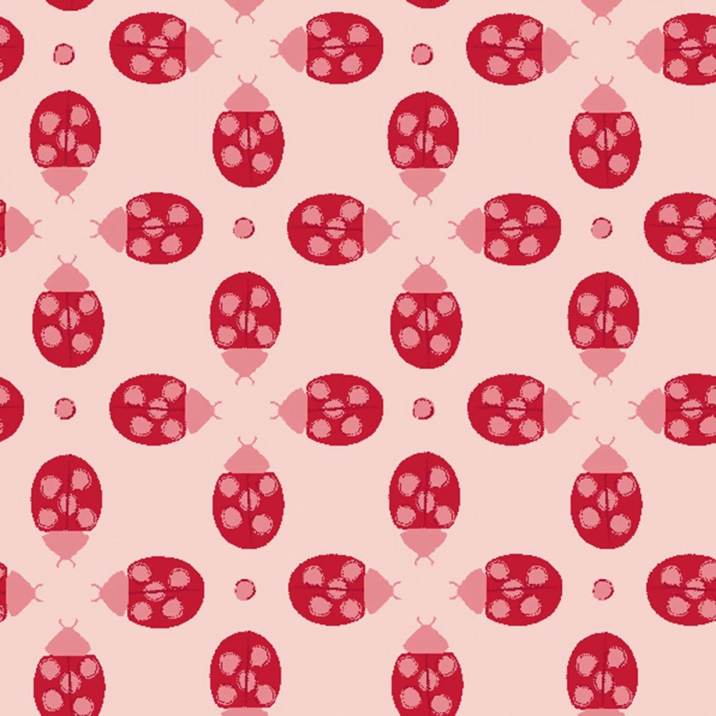 Clothworks Ladybug Mania Y3177-41 Light Pink