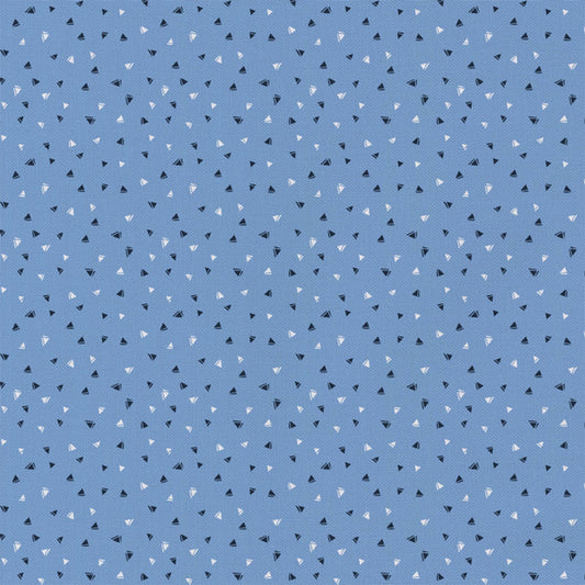 $5/yard $35/8 yard BOLT Ditsy Triangles Blue