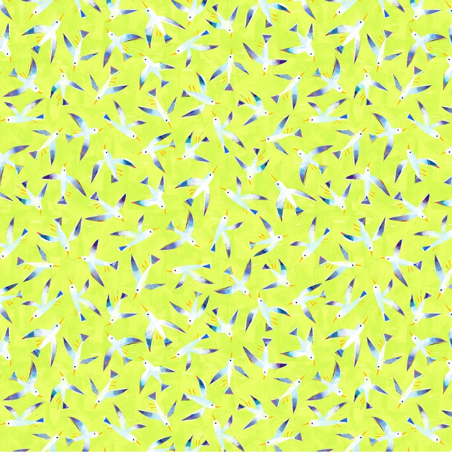 Windham Icy World Seagulls Yellow Lime 52971D-5