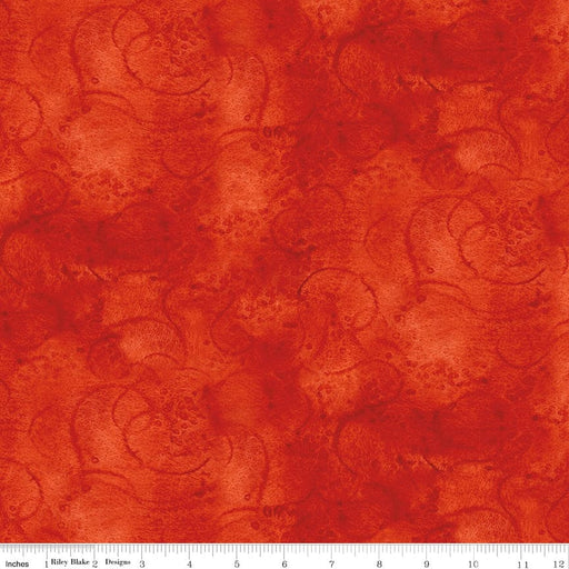 Riley Blake Painter's Watercolor Swirl Tomato C680