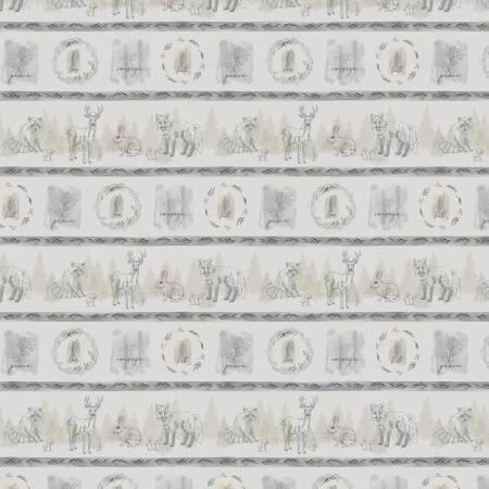 P&B Textiles Ethereal Forest Woodland Stripe Jetty Home 04606