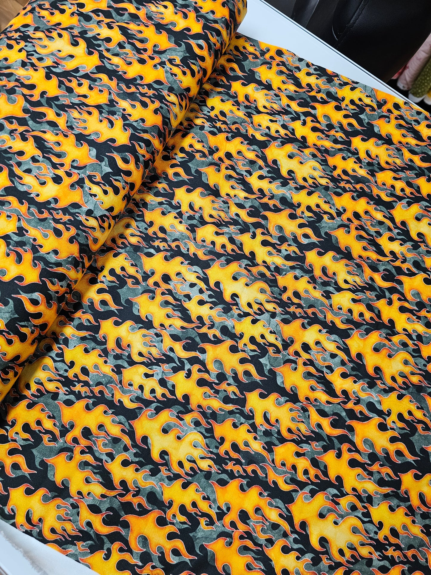 QT Fabrics Streets of Fire Flames by Dan Morris