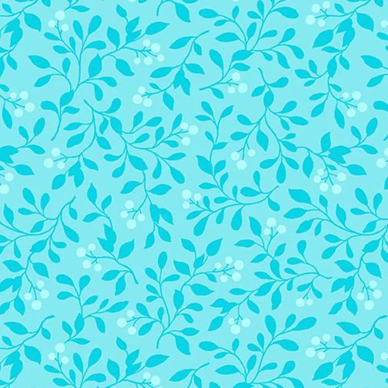 Benartex Fabrics Rose Whispers Berry Blush Aqua 10366P-24