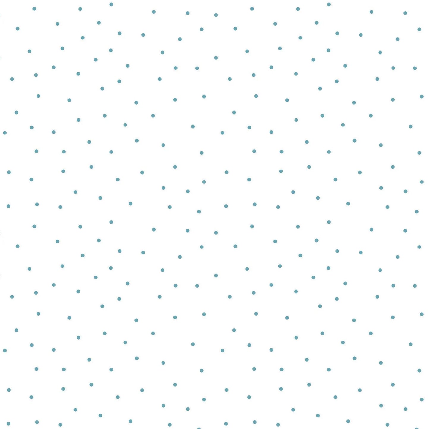 Maywood Studios Fabrics Kimberbell Basics Teal Tiny Pindot Tossed MAS8210-WQ on White