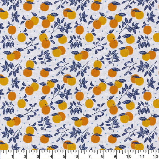 $5/yard $35/8 yard BOLT Oranges on White