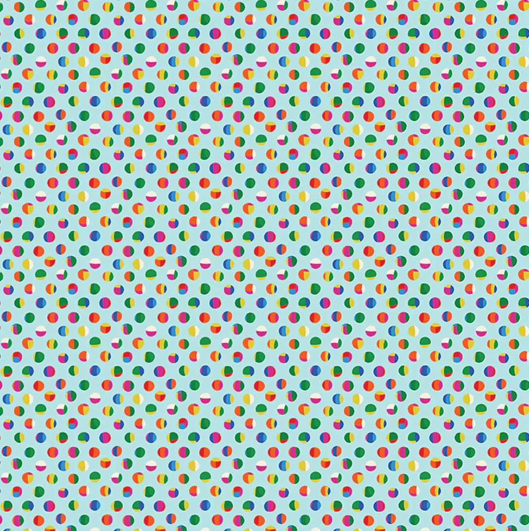 Clothworks Sleepy Time Dots Light Aqua Y3345-32