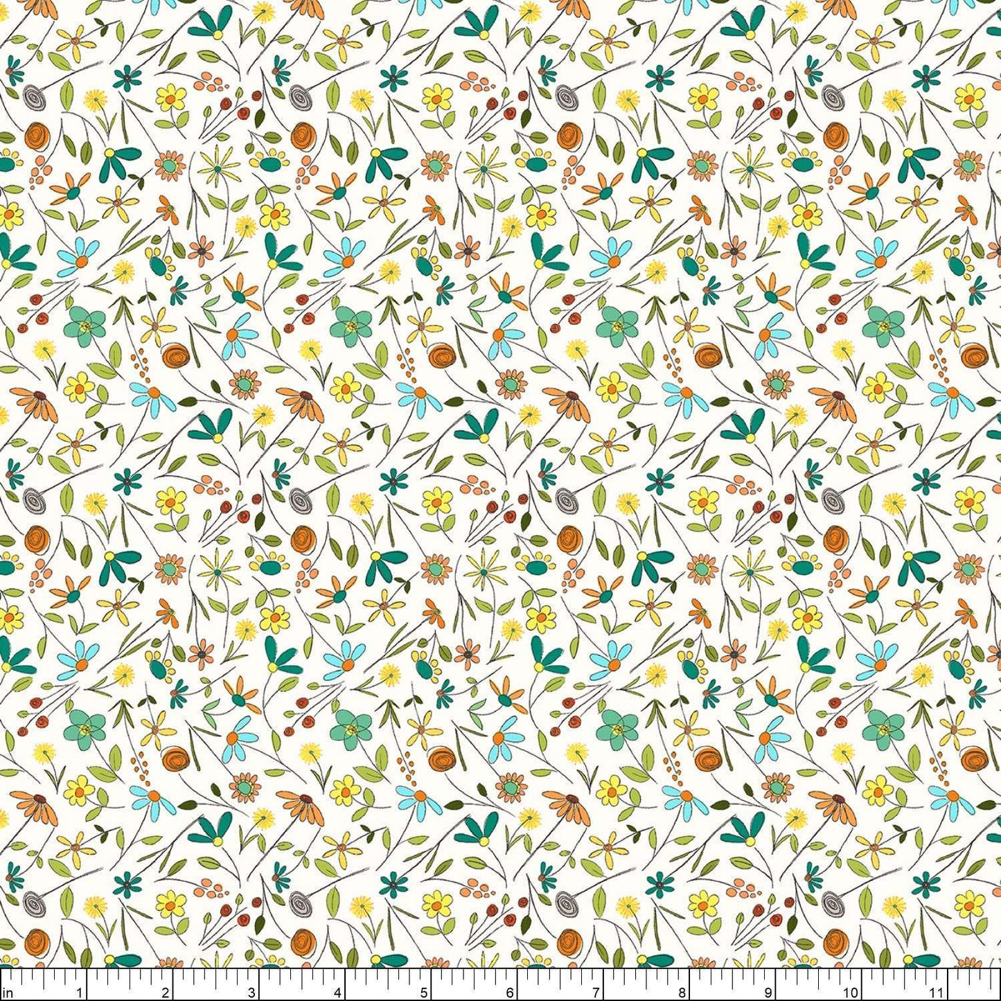 Windham Be My Neighbor Tiny Floral Ivory 53163-1