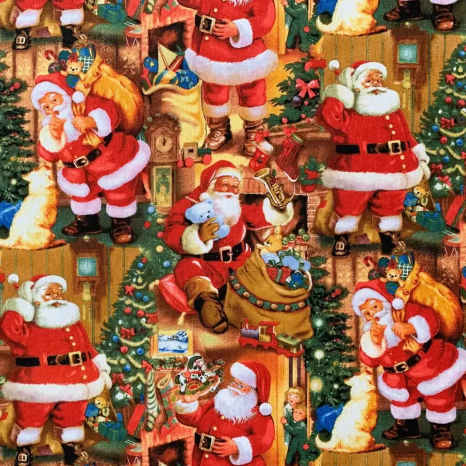 Santa Scenes (1/2 yard PRE-CUT)