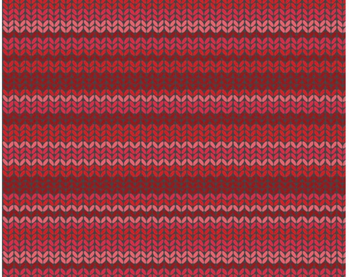 Benartex Fabrics A Cozy Winter Sweater Knit Medium Red 13152-19