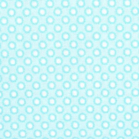 8001 Benartex Fabrics Playhouse Pals Flower Dot Light Turquoise 13211-01