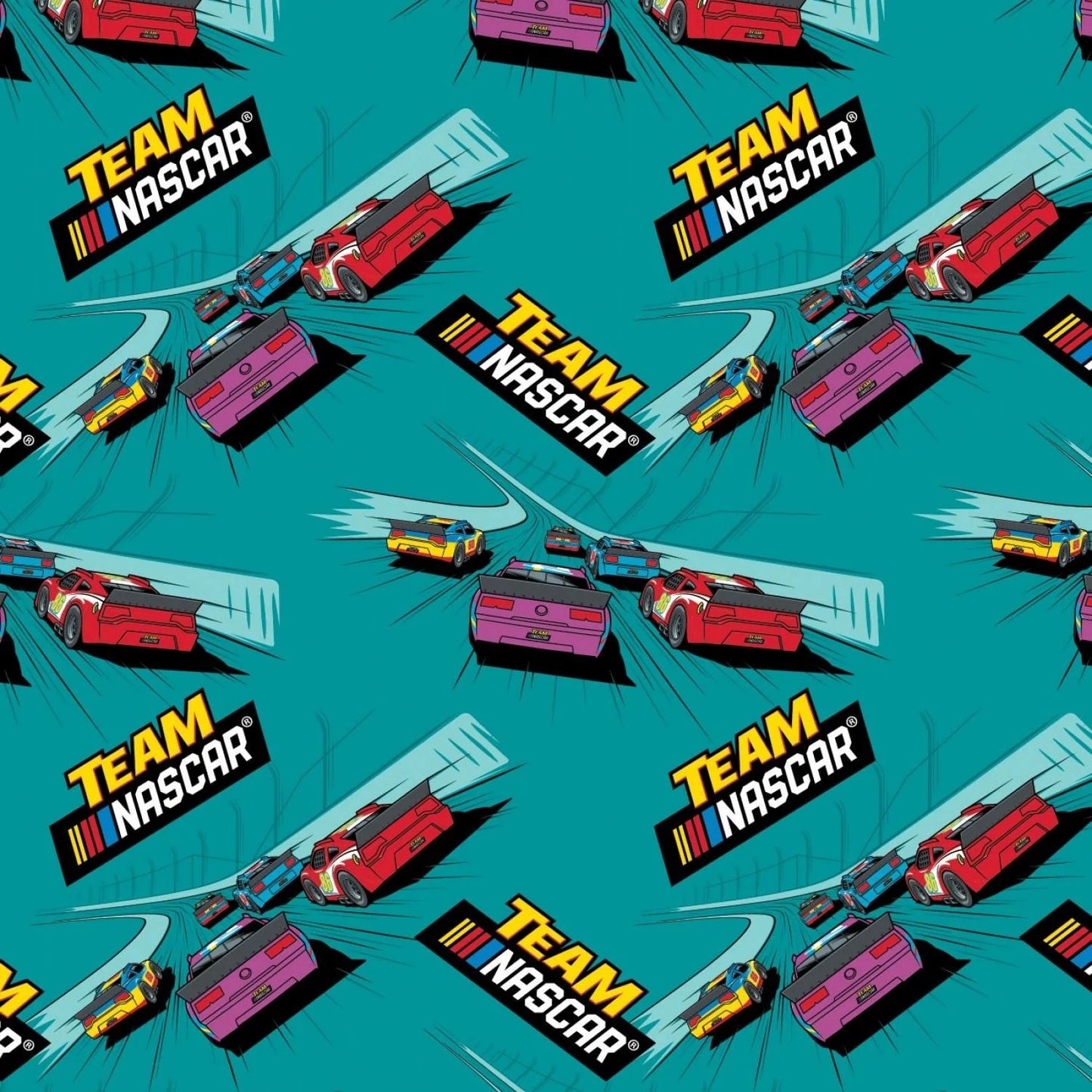 Camelot NASCAR Team NASCAR Tracks Teal 39190116