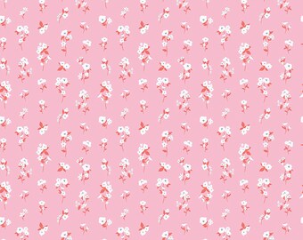 Riley Blake Designs  Heartsong Stems Pink C11304