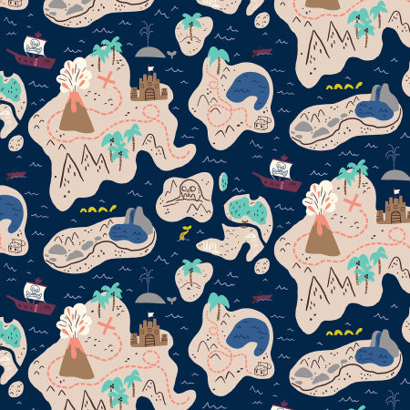 RJR Fabrics Kraken The Spot Deep Sea JG101-DS1