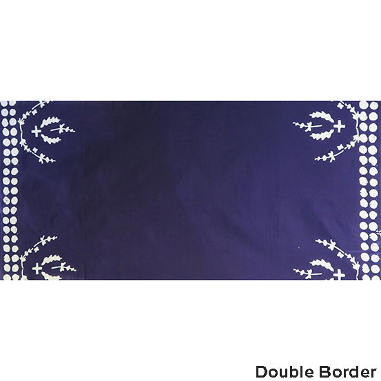 Andover Batik Handcrafted Indigos Double Border Print by Alison Glass AB-7818-IB