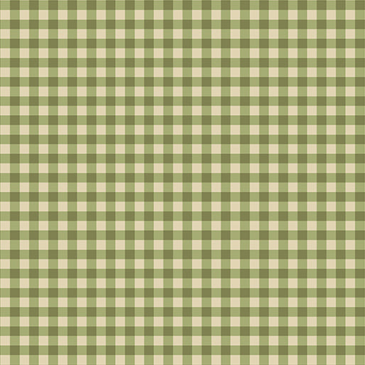 Benartex Harvest Farm Rustic Check Green 13053-44