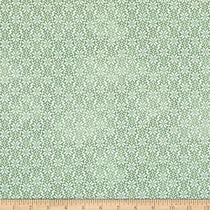 P&B Textiles Winter Wonderland Metallic Winter Texture Green 04154-G