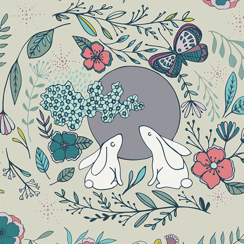Art Gallery Fabrics Nightfall Moon Stories Ash NTF-67903