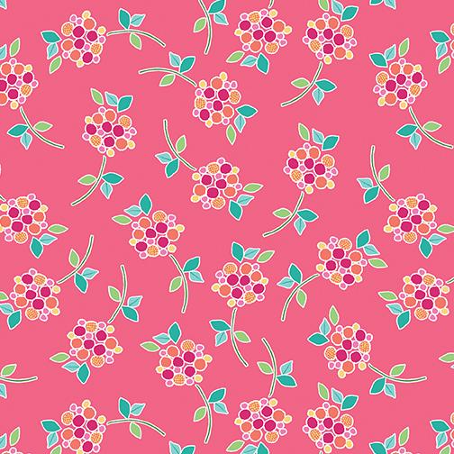 Benartex Sew Bloom Floral Love Pink 13084-21