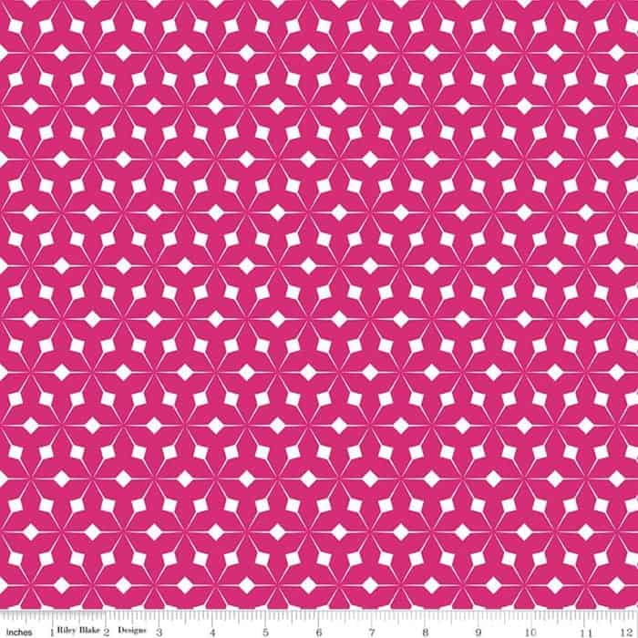 Riley Blake Colour Wall Geo Hot Pink C11590