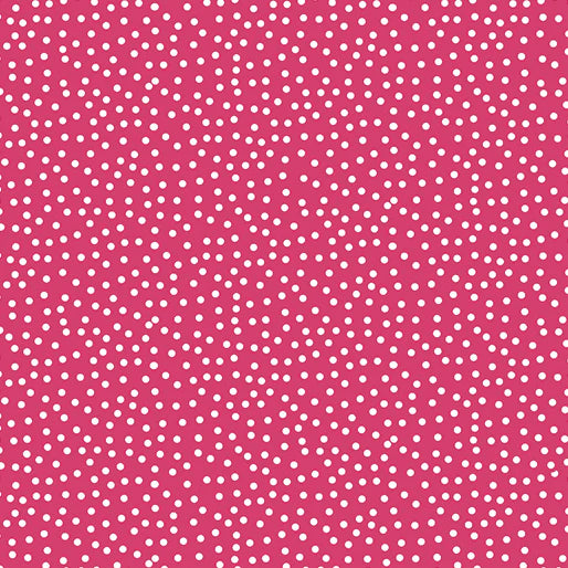 Benartex PurrFect Cats Love Dots Fuchsia 13169-24