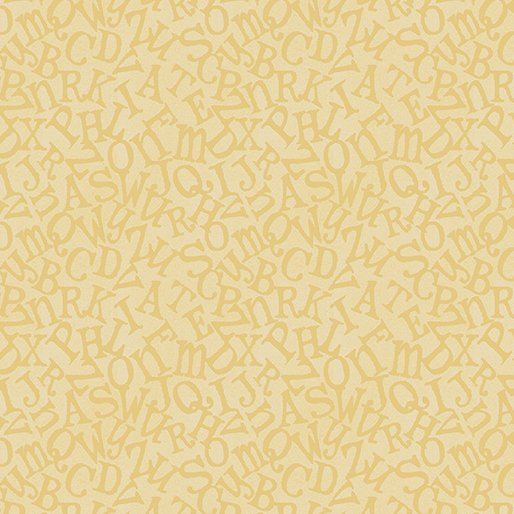 Benartex ABC's Tosses Alphabet Yellow 13177-33