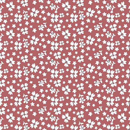 Benartex Farm Fresh Floral Red 10456-10