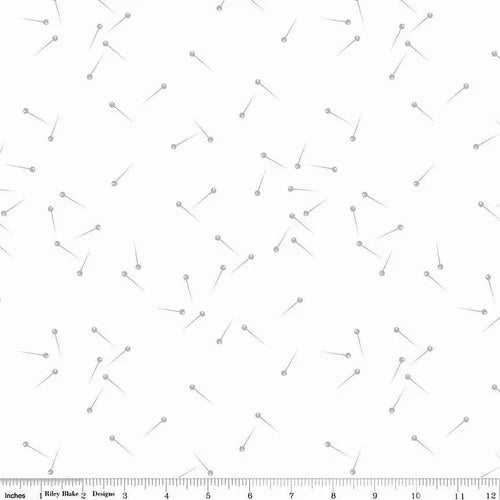 Riley Blake Pin Drop SC630 Silver