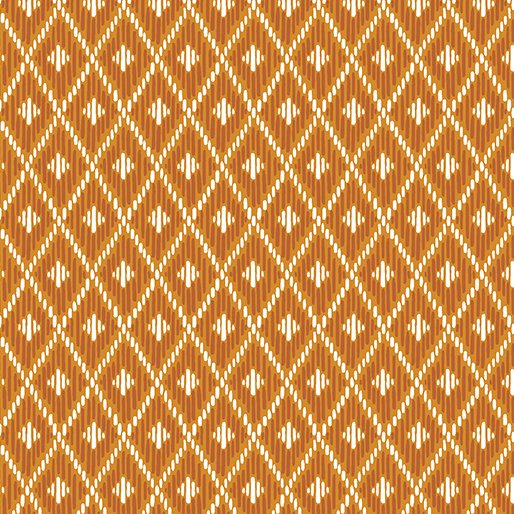 Benartex Hello Fall Autumn Ikat Tangerine 13013-36