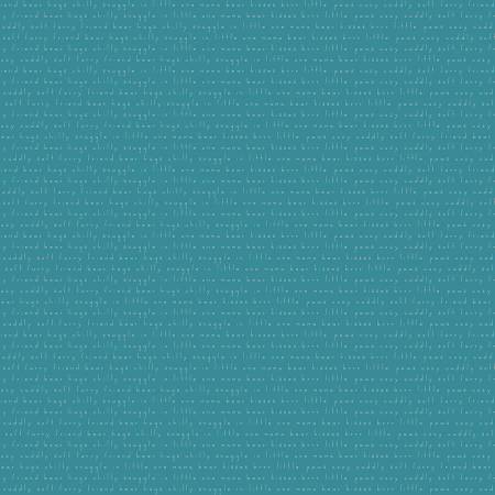 Riley Blake Nice Ice Baby Words C11603 Teal