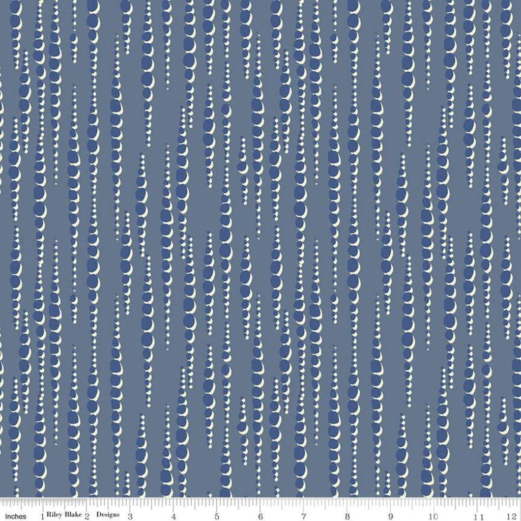 Riley Blake Water Mark Tidalwave C11327 Coastal Blue