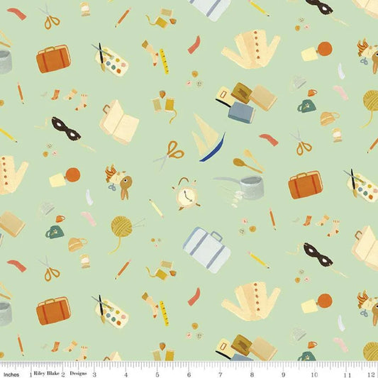 Riley Blake Dream World The Littlest Family's Big Day Toss CD11491 Mint