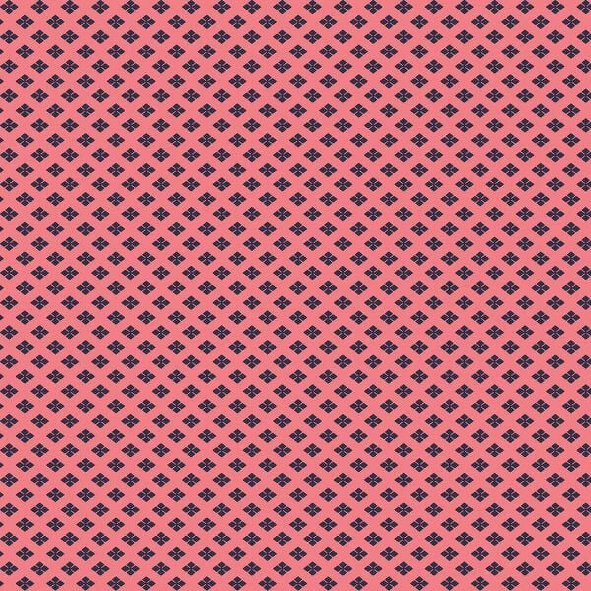 $5/yard Pink and Navy Ohso Sartori Geometric